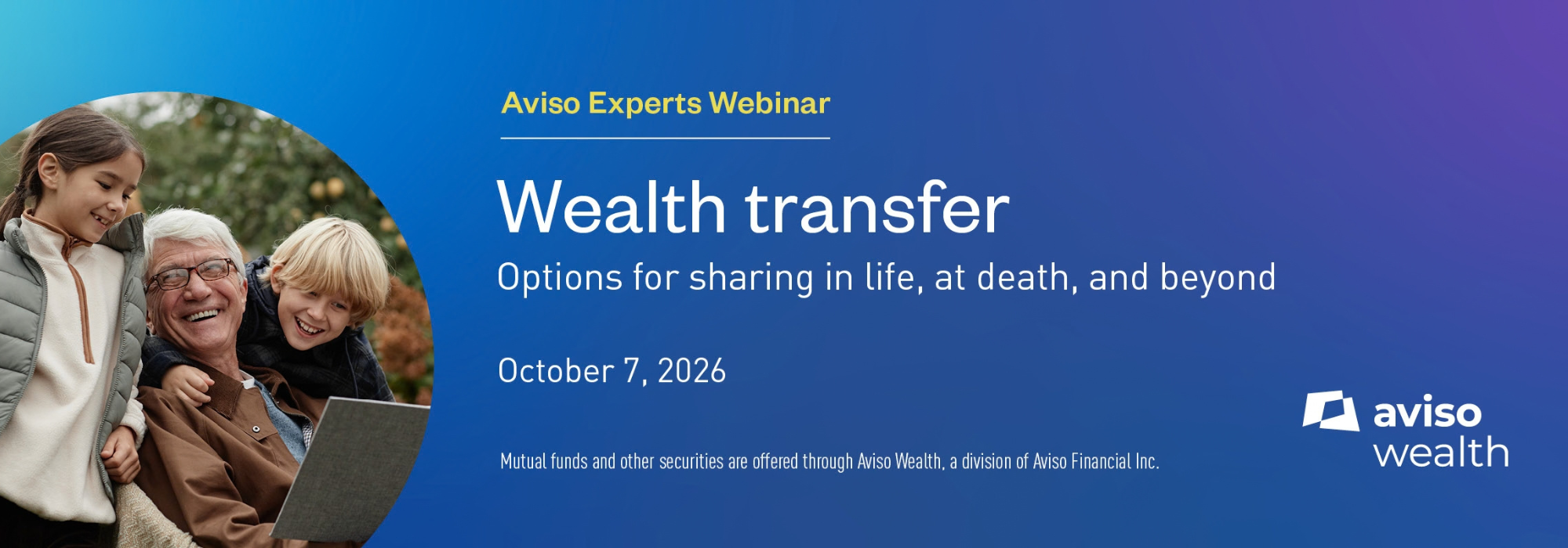 Aviso Webinar - Wealth Transfer WEB LANDING PAGE